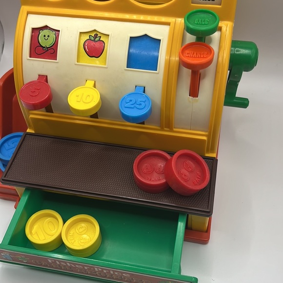 Pristine condition- 1975 Fisher Price Cash Register ORIGINAL BOX - Picture 3 of 11